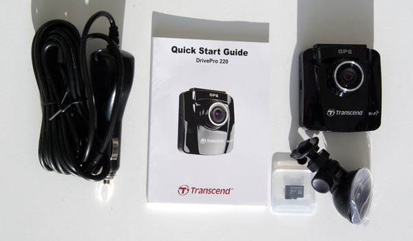 Transcend DrivePro 220 –  Full HD   GPS-  WiFi, 