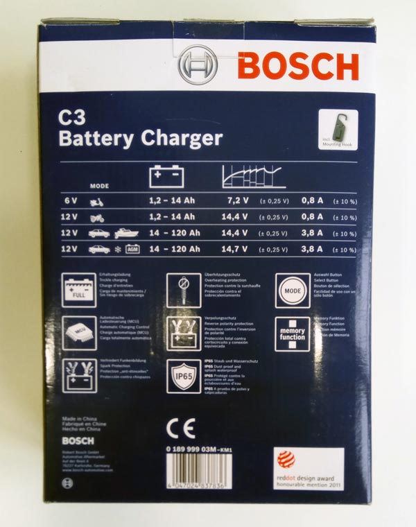 Bosch C3 – зарядное устройство для автомобильных аккумуляторов, тест