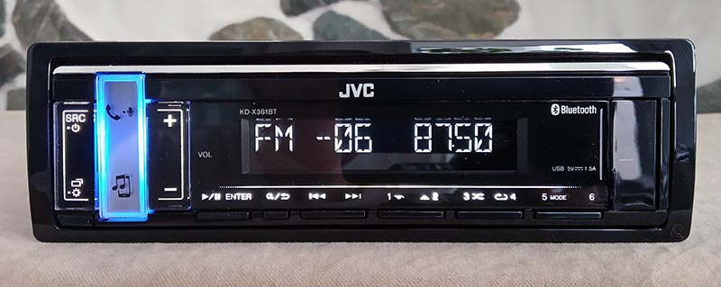 JVC KD-X361BT –    USB  Bluetooth, 