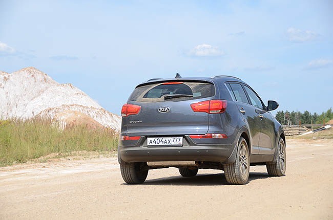 Задние фонари обновленного KIA Sportage 2014