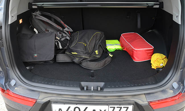Багажник обновленного KIA Sportage 2014