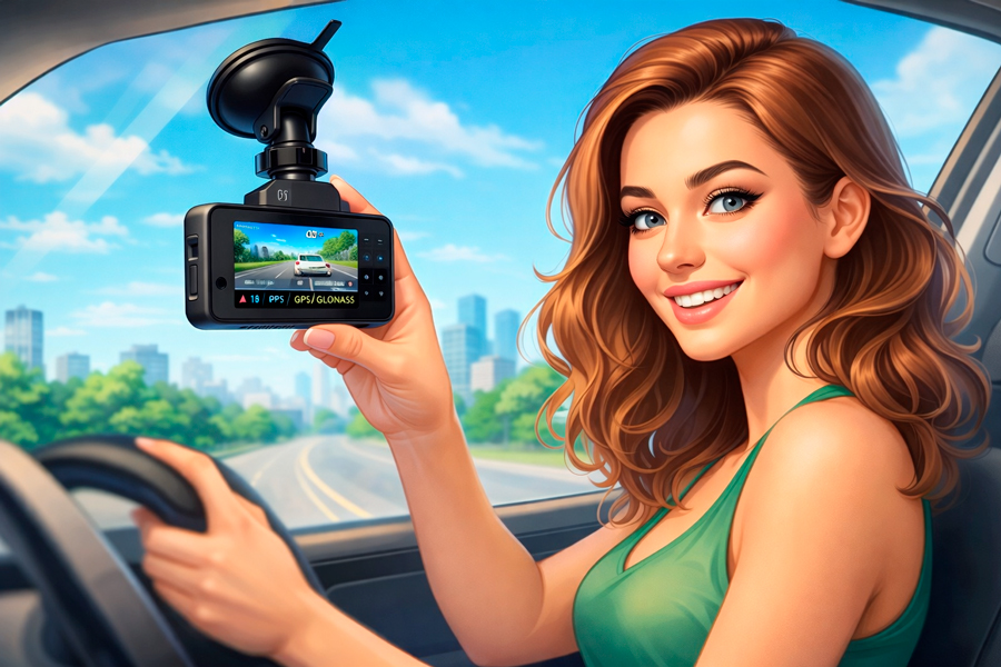 Sho-Me A15 4K: ���������������� � ������� 4K, GPS/������� � Wi-Fi � ����� ������� � ������ ������