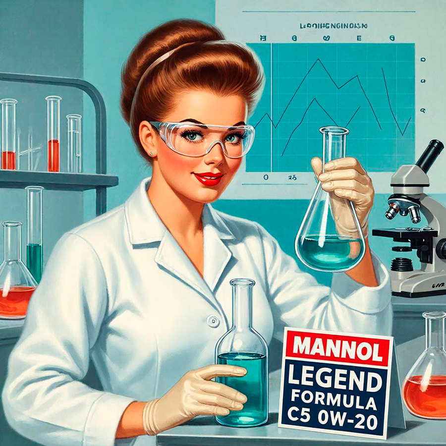 ��������� ����������������� ������������� �������� ����� Mannol Legend Formula C5 0W-20