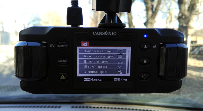 CANSONIC Z1 ZOOM GPS – автомобильный видеорегистратор с двумя камерами, тест