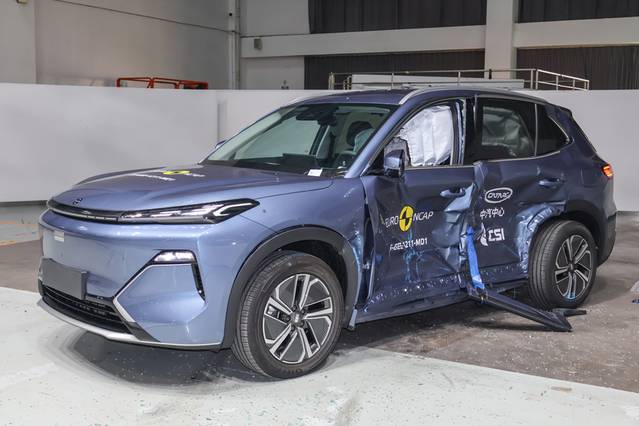 ��������� Geely EX5 EM-i ������� ������ ������ Euro NCAP, ���������� ������� ��������� ������������