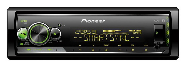 Pioneer MVH-S510BT   Pioneer MIXTRAX,  ,    3 RCA-.